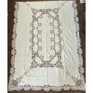 Vintage Luxury Twin Battenburg Bed Cover in Original Package Never Used